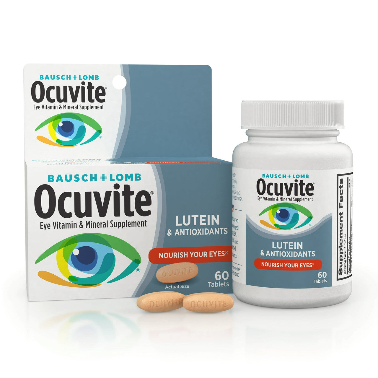 Ocuvite Nutrition For Eyes, Tablets By Bausch And Lomb - 60 Each